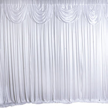 20ftx10ft Classic White Satin Double Drape Photography Backdrop Curtain