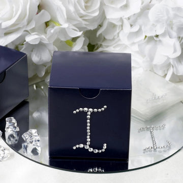 Add Glamour to Your Party with Clear Rhinestone Monogram Letter 'I' Jewel Sticker