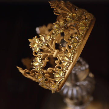 Glamorous Gold Stick-On Diamond Rhinestone Gems