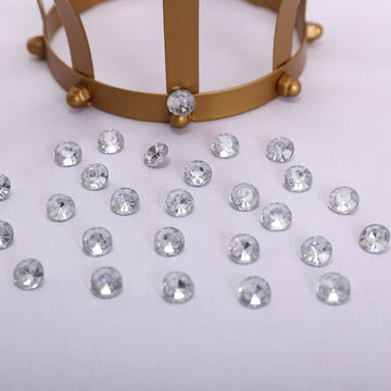 Versatile Clear Round Diamond Rhinestones for Event and Home Décor
