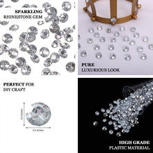 Round Plastic Diamond Clear Rhinestones 1000 Pieces