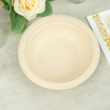 Natural Biodegradable Bagasse Soup Bowls - Serve Delicious Meals with Style