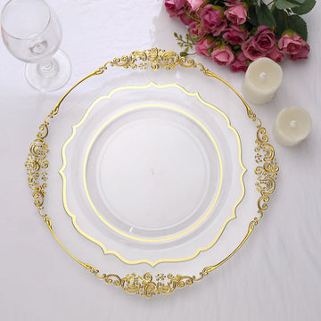 Convenience and Style - Clear Plastic Dinner Plates for Every Occasion