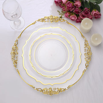 Versatile and Stylish Event Tableware in Clear
