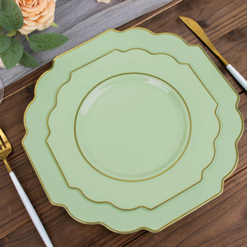Elevate Your Event with Sage Green Dessert Plates
