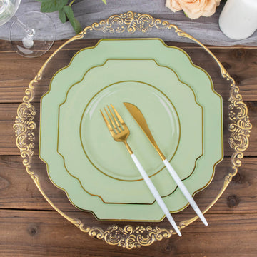 Create a Stunning Table Setting with Sage Green Dessert Plates