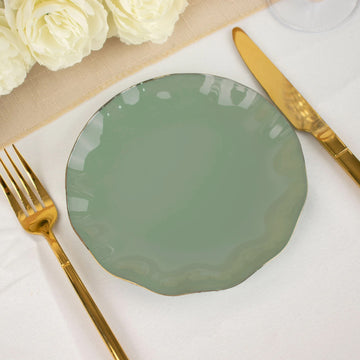 Dusty Sage Green Dessert Plates: The Perfect Addition to Any Event