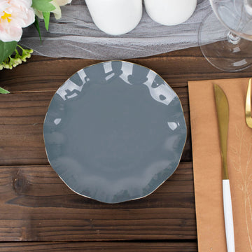 Elevate Your Event with Dusty Blue Dessert Plates