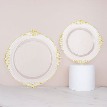 Create a Refined and Elegant Table Setting with Vintage Clear Plastic Dinner Plates