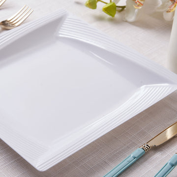 Create a Stunning Tablescape with White Square Salad Plates