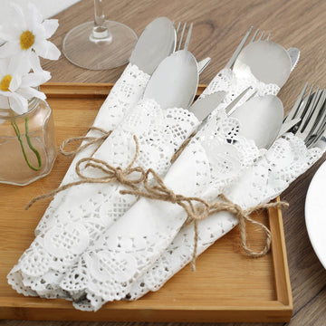 White Round Paper Doilies - Add Elegance to Your Table
