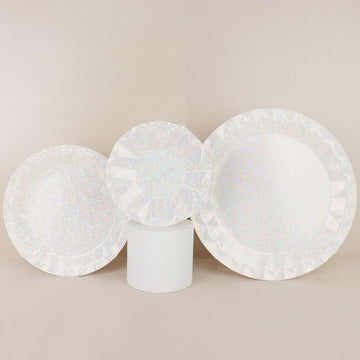 Add a Touch of Elegance with Iridescent Paper Plates
