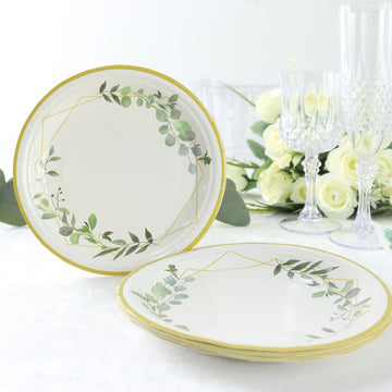 Versatile and Beautiful White Round Paper Plates