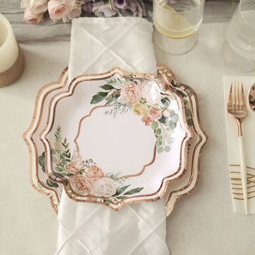 Enhance Your Table Setting with Floral Disposable Paper Plates