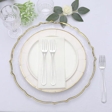 Modern Silver Plastic Flatware for Every Occasion