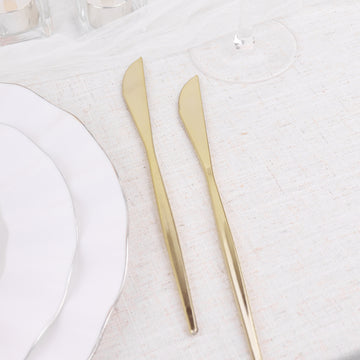 Create Memorable Events with our Glossy Gold Cutlery