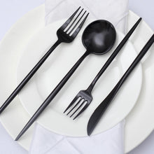 Heavy Duty Black Plastic Cutlery 50 Pieces