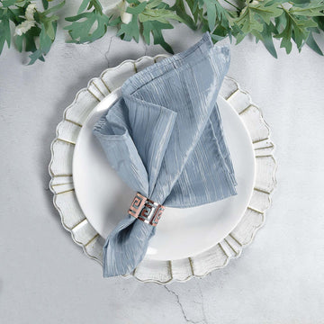 Elevate Your Tablescapes with Dusty Blue Dinner Napkins