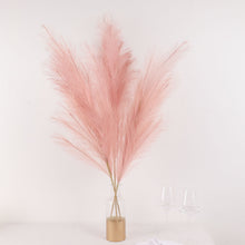 44 Inch Faux Dusty Rose Artificial Pampas Grass Sprays Branches