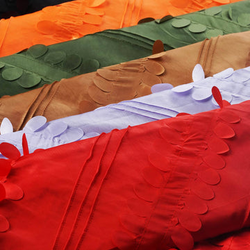 Versatile Leaf Taffeta DIY Craft Fabric Roll for Stunning Event Decorations