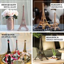 10 Inch Gold Metal Eiffel Tower Cake Topper Decorative Table Centerpiece