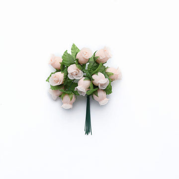 Enhance Your Wedding Decor with Peach Wired Rose Flowers
