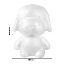 White Styrofoam 3D DIY Puppy Craft Polystyrene Foam Animal 12.5 Inch