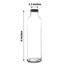 12 Pack of 16oz Refillable Round Glass Bottles with Cork Stoppers