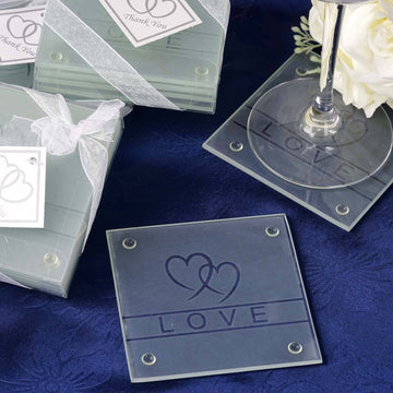 Elegant Clear Glass Coasters for Every Occasion