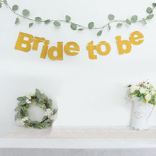 3.5 Feet Gold Glittered Bride To Be Bridal Shower Garland Bachelorette Party Banner