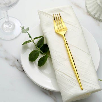 Elegant Gold Heavy Duty Plastic Forks for Your Special Occasions