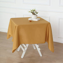 54 inches Gold Square Polyester Tablecloth