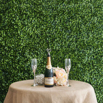 Green Boxwood Hedge Garden Wall Backdrop Mat 4 Artificial Panels 11 Sq ft.