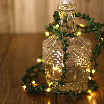 Add a Touch of Nature to Your Space with Green Leaf Battery Operated Fairy String Lights