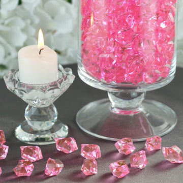 Pink Large Acrylic Ice Bead Vase Fillers