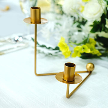 Create a Memorable Event with Our Gold Metal Candelabra