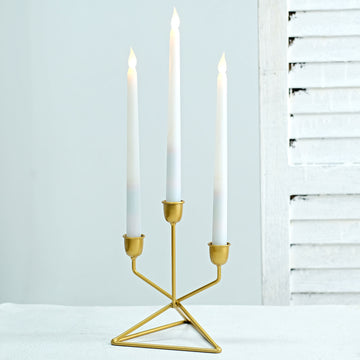 Classy and Contemporary Gold Metal Candelabra