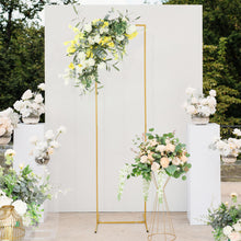 6.5 Feet Slim Gold Rectangular Metal Frame for Floral Backdrop Display
