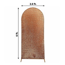 Arch Covers and Fitted Backdrop Covers in Shimmer Tinsel Spandex, Antique Gold Color, Rectangular Shape
