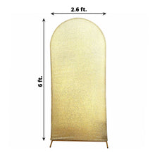 Champagne Shimmer Tinsel Spandex Double-sided Arch Covers