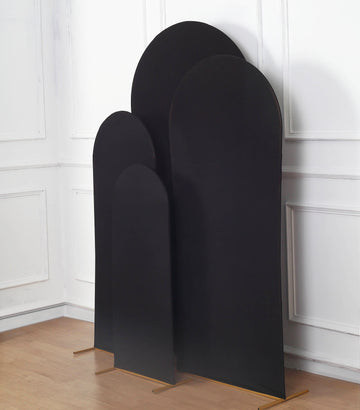 Instantly Elevate Your Event Decor with Matte Black Spandex Arch Covers