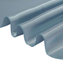 Square Dusty Blue Tablecloth Overlay 60 Inch x 60 Inch Seamless Satin Material