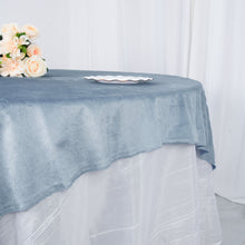 Premium Velvet Dusty Blue Square Table Overlay 72 Inch x 72 Inch