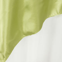 90 Inch x 90 Inch Square Apple Green Seamless Satin Tablecloth Overlay#whtbkgd