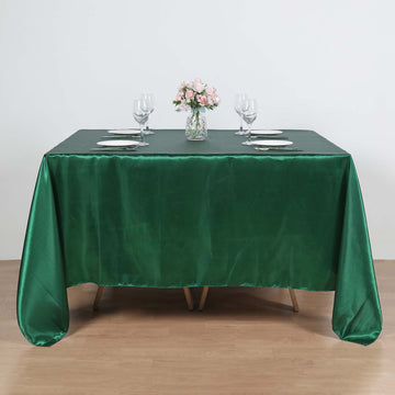 Add Elegance to Your Event with the Hunter Emerald Green Satin Overlay