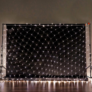 Add a Touch of Glam with Clear 600 LED Fish Net Lights