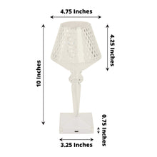 Color Changing Acrylic Crystal Cup Shape Table Lamp 10 Inch