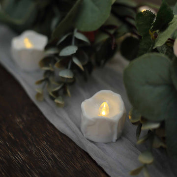 Warm White Flameless LED Tealight Luminaria Candles