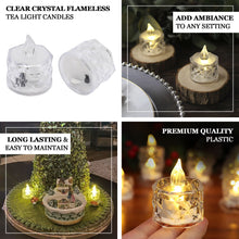 12 Pack | 2inch Warm White Diamond Battery-Operated LED Tealight Candles