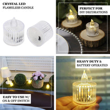 12 Pack | 2inch Warm White Column Battery-Operated LED Tealight Candles